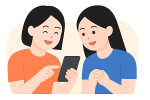 서비스 공유 일러스트